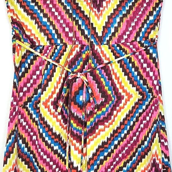 DELIA'S Sleeveless Summer A-line Mini Tube Dress size M Colorful Built-in Bra - Picture 7 of 12